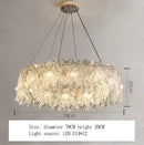Axyaa Glass Crystal Chandelier: Modern Minimalist Luxury Pendant Light for Home Decor