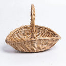Axyaa Willow Rattan Picnic Hamper Storage Basket - Handmade, Wear-resistant & Portable