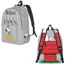 Axyaa Cartoon Dog Print Backpack for Student Schoolbag and Travel