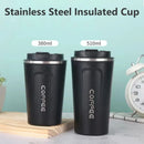 Axyaa Insulated Coffee Flask - Double-Wall Stainless Steel Travel Mug