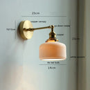 Axyaa Nordic Ceramic Copper LED Wall Lamp with Pull Chain Switch & Adjustable Up/Down Light
