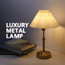 Axyaa Rechargeable Touch Table Lamp with Replaceable E12 Bulb for Bedroom and Dining Area