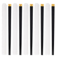 Axyaa Portable Alloy Chopsticks Set Non Slip Dishwasher Safe Sushi Sticks