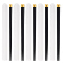 Axyaa Portable Alloy Chopsticks Set Non Slip Dishwasher Safe Sushi Sticks