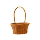 Axyaa Handwoven Rattan Basket with Handle: Hanging Organizer for Home, Toilet, and Sundries