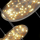 Axyaa Nordic Rrian Droplet Glass Chandelier for Luxury Living Room, Staircase, Dining, and Home Decoration