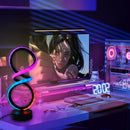 Axyaa Three-Tone Light Table Lamp, Art Lamp with Adjustable Brightness and Color Temperature