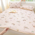 Axyaa Ice Silk Mat Cool Mattress Cover 3-Piece Set