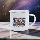 Axyaa Halloween Dwarf Pumpkin Enamel Mug: Holiday Gift, Cute Drinkware