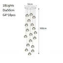 Axyaa Nordic Crystal Chandelier for Stairs