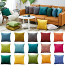 Axyaa Dark Gray Velvet Cushion Cover for Living Room Sofa - 45x45cm, 30x50cm, 50x50cm