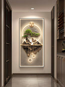 Axyaa Light Luxury Water Feature Wall Lights for Elegant Entrance Decor