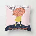 Axyaa Autumn Cartoon Pillowcase 45X45CM for Home Sofa Decor