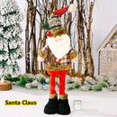 Axyaa Christmas Snowflake Santa Claus Elk Plaid Cloth Doll Ornament Navidad Noel