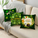 Axyaa Green Clover Pattern Pillowcase for St. Patrick's Day - 40/45/50cm