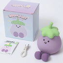 Axyaa Silicone Eggplant Night Light: Dimmable, Rechargeable, Touch Control