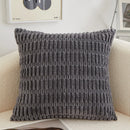 Axyaa Green Velvet Corduroy Striped Cushion Cover 45x45cm Modern Home Decor Pillow Case