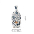 Axyaa Blue & White Porcelain Antique Vase - New Chinese Style Large Flower Arrangement