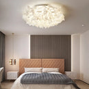 Axyaa Petals LED Ceiling Lamp - Romantic Nordic Italian Design for Modern Bedroom