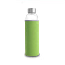 Axyaa High-Temp Glass Water Bottle with Protective Bag, BPA-Free Sport & Travel Drink Bottle