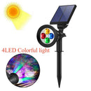 Axyaa Solar RGB Lawn Spotlight for Garden Decoration