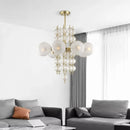 Axyaa Nordic Glass Chandelier: Personalized Design for Living Room, Dining Room & Model Room