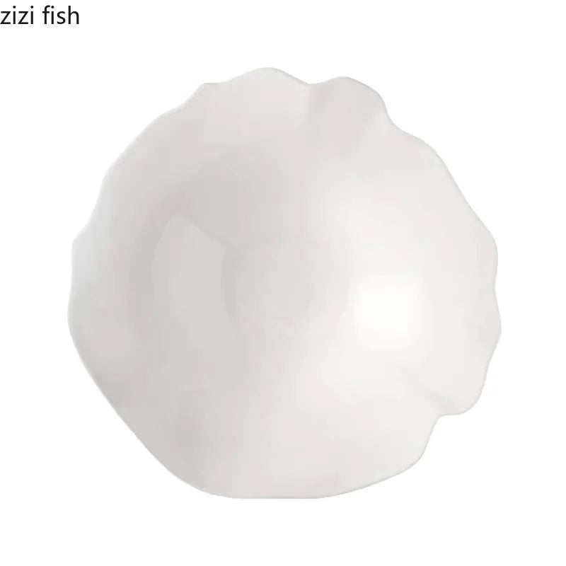 Axya Ceramic Deep Soup & Salad Plate Set for Restaurants & Desserts
