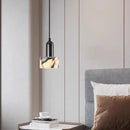 Axyaa Black & White Marble Luxury Pendant Lights for Bedroom Chandeliers