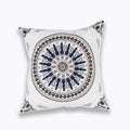 Axyaa Blue Floral Mandala Leaves Wave Cushion Cover 45x45cm