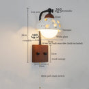 Axyaa Mid Century Modern LED Wall Lights Living Room Bedroom Lamp