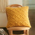 Axyaa Short Fleece Pillow Cover 18x18 for Living Room Sofa & Home Decor