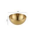 Axyaa Golden Stainless Steel Salad Bowls - Large Korean Kitchen Tableware