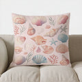Axyaa Seashell & Starfish Pattern Decorative Pillow Cover