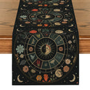 Axyaa Astrology Sun Moon Table Runner for Home Wedding Centerpieces