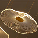 Axyaa Modern LED Lotus Leaf Chandelier with Remote for Apartment Staircase