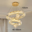 Axyaa Crystal Chandelier Pendant Light for Living Room Bedroom Ceiling, Luxury Indoor Lighting