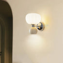 Axyaa French Cream Wall Lights: Up & Down Pumpkin Lamps for Bedroom and Living Room