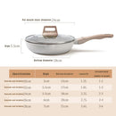 Axyaa Ceramic Non-Stick Wok Pan for Induction and Gas Stoves