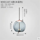 Axyaa Glass Pendant Light: Modern LED Lamp for Dining Rooms, Bedrooms, and Bar Counters