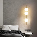 Axyaa Glass Ball LED Chandelier for Nordic Bedroom, Modern Minimalist Design
