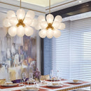 Axyaa Designer Glass Chandelier Modern LED Light Fixture for Children's Room, Living Room, Restaurant