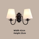 Axyaa Iron Glass Wall Lamp - Minimalist Retro American Style Lighting
