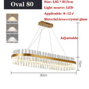 Axyaa Crystal Chandelier: Modern Dining Pendant Light for Home Decoration