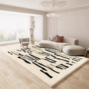 Axyaa Plush Soft Fluffy Modern Style Living Room Bedroom Carpet Rug