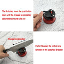 Axya Kitchen Knife Sharpener with Suction Cup for Precision Sharpening