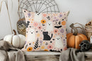 Cute Ghost with Pumpkin Halloween Pillow Cover by Axyaa - For Sofa, Bedroom, Car