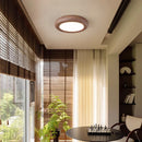 Axyaa Wood Grain LED Ceiling Lamp Modern Nordic Home Decor Bedroom Pendant Light