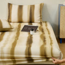Axyaa Cotton Fitted Sheet, Fashion Stripe Design, Skin-Friendly, 180*200*30cm
