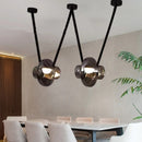 Axyaa Luxury Glass LED Pendant Chandelier for Home and Commercial Spaces.