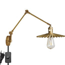 Axyaa Nordic Copper Wall Lamp Sconce Pull Chain Switch Indoor Lighting Bedroom Mirror Stair Light